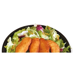 Bild von Backhendlsalat