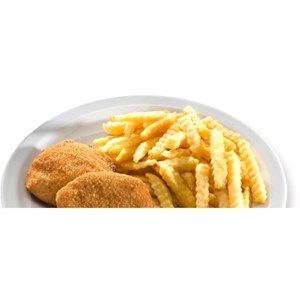 Bild von Fleischlaibchen mit Beilage